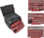 Workpro Drive Socket Set 450pcs Mechanic Tool Heavy Duty Box Metric&sae. Fixed Price $229.99.