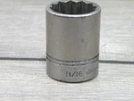 Williams St-1234 11/16" 12 Point Standard Socket Usa Made 1/2" Drive. Fixed Price $15.00.