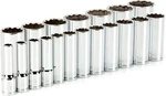 Tekton 1/2 Inch Drive Deep 12-point Socket Set, 19-piece (3/8-1-1/2 In.) Sh.... Fixed Price $109.99.