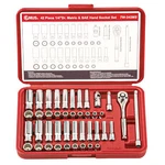 Genius Tools 42 Piece 1/4" Dr. Metric & Sae Deep Hand Socket Set (12-point) -.... Fixed Price $131.77.