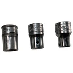 Snap-on 3 Pc Socket Driver Lot 3/8" Drive Fp32a Fa4.5a Ftsm8b Missing Bits As Is. Fixed Price $15.90.
