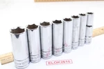 Prograde 19, 10-15mm 3/8" Drive 6 Point 8 Piece Deep Metric Chrome Socket Set. Fixed Price $23.99.