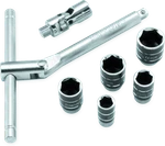 Bikemaster 1/4in Drive Compact Sliding And Folding T-handle Set. Fixed Price $30.59.