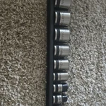 Brand New Set Of 9 3/8 Drive Sockets Craftsman. Fixed Price $40.00.