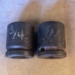 Proto 75128 Professional 3/4" Shallow Impact Socket Drive 8 Pt - Set Of 2. Fixed Price $20.00.