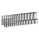 Capri Tools 1/4 In. Drive 12-point Socket Set, 4-15 Mm, Metric, 28-piece. Fixed Price $34.99.