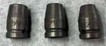Proto Professional Impact Socket 6 Point 1/2" Drive Lot Of 3 (1/2", 7/16", 3/8"). Fixed Price $18.75.