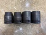4 Proto Usa 3/4 Drive Impact Sockets 6-point 07512 07513 07514 07515 13/16 15/16. Fixed Price $18.95.