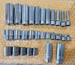 Sanp On 3/8 Drive Fractional 6 Point Standard & Deep Partial Socket Sets 29 Pcs.. Fixed Price $385.00.
