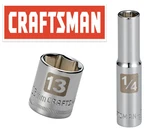 Craftsman Easy Read Socket 1/4" Drive Shallow Or Deep Metric Inch Choose Size. Fixed Price $29.95.