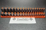 Snap-on Tools Usa New 34pc 1/2" Drv. Metric Deep & Shallow 6pt Impact Socket Set. Fixed Price $1250.00.