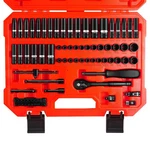 79 Pcs 1/4'' Drive Impact Socket Set, Sae(5/32- 9/16inch) & Metric(4-15mm) Size. Fixed Price $50.99.
