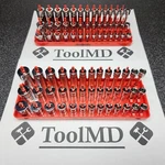 Snap-on Tools 81pc 1/4" Drive 6pt Metric Sae Shallow / Semi Deep Socket Set. Fixed Price $1900.00.