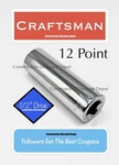 Craftsman Deep Socket Sae 1/2" Inch Drive 3/4" In. 12 Point Cmmt47525. Fixed Price $13.46.