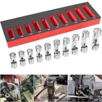 12030 10 Piece 3/8" Drive Metric Flare Nut Socket Set. Fixed Price $110.99.