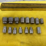 Vintage Mac Tools 3/8" Drive 14pc Metric 6pt Socket Set 2 Are Matco 1 Is Snap On. Fixed Price $70.00.