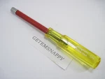 Snap On 1/4" Nut Driver With Yellow Screwdriver Handle Nd108 Nice. Fixed Price $22.99.
