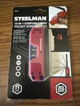Steelman Folding Pocket Magnetic Edc Screwdriver With 8pc Bit Set, Red. Fixed Price $23.99.