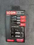 Icon 1/4 In. And 3/8 Drive Metric Professional Ball Hex Socket Set, 8-piece. Fixed Price $30.99.