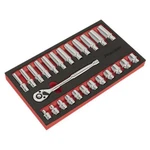 Sealey Ratchet Wrench Socket Rail Set 25pc 3/8''sq Drive Premier Tools Ak66722. Fixed Price $94.81.