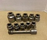 Vintage Billings Vitalloy 3/4" Drive 10 Piece Socket Set W/extension. Fixed Price $89.99.