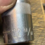 Craftsman Tools Usa - Vv 44239, 1/2" Drive, 22mm. Socket, Shallow, 12 Point.. Fixed Price $3.75.