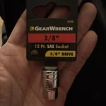 Gearwrench Kd 80498 3/8" Socket Drive 12 Point Standard Sae. Fixed Price $22.00.