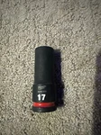 Milwaukee 49-66-6278 Shockwave Impact Duty 1/2 Drive 17mm Deep 6 Point Socket. Fixed Price $13.99.