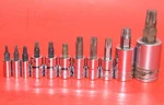 Snap-on 11pc 1/4 + 3/8 1/2" Drive T10 - T60 Torx / Star Driver Bit Socket Set. Fixed Price $145.95.