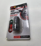 (qty 2) Pt Performance Tool Hex Quick Change Impact Adapter 3/8" X 1/4" W9039. Fixed Price $18.83.