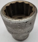 Williams Usa 1" Drive 1-7/8" Socket 12pt X-1260 Listing A. Fixed Price $25.00.