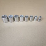 Master Mechanic 3/8 Drive 6 Point 8 Piece Socket Set Euc Usa Made. Fixed Price $14.95.