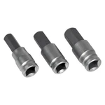 Performance Tool 1/2" Drive Metric Hex Bit Socket Set 3 Pieces. Fixed Price $17.54.