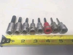 Vtg Snap-on Tools Hex Allen Socket 8-piece Set 3/8" Drive Made In Usa 1/8-3/8". Fixed Price $59.95.