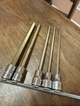 Snap On Tools Long Hex Socket Set Metric 4,5,6,8,10 3/8 Drive. Fixed Price $129.99.