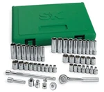 Sk Tools 48 Piece 1/4" Drive 6 Pt Std And Deep Sae & Metric Socket Set (91848). Fixed Price $244.04.