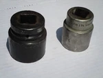 (2) Snap-on, Im-603 1-7/8" 6 Point & Ldh-523 1-3/8" 8 Socket 1" Drive. Fixed Price $30.00.