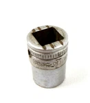 Snap-on 7/16" 12 Point Chrome Shallow Socket 3/8" Drive F-140 1945 G. Fixed Price $7.75.