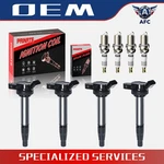 4 Ignition Coil Pack + Iridium Spark Plug For Toyota Corolla 1.8l Uf596 Oem. Fixed Price $49.96.