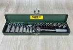 Vtg Klein 3/8" Drive Sae Deep & Shallow Socket Set W/case (3/8" To 13/16") Usa. Fixed Price $165.00.