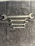 Vtg Blue Point Supreme 4 Pc S-810 S-1214 S-1618 S-2428 Open End Wrench Set. Fixed Price $37.95.