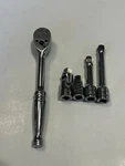 Snap On Tools Usa F830 3/8 Drive Ratchet W/ Swivel & 3 Extensions All. Fixed Price $119.99.