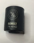 Dewalt 11/16" X 3/8" Dr Impact Socket 6pt Sae 74-484d Free Usa Shipping. Fixed Price $10.97.
