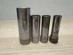 4 Snap-on 12pt 3/8" Drive Deep Metric Sockets - Sf17m, Sfm13, Sf11m & Sf9m. Fixed Price $50.00.