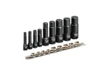 Titan 49011 9 Pc Deep Metric Hex Impact Bit Socket Set 6mm - 19mm. Fixed Price $44.81.