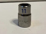 Matco 11mm Shallow Socket 3/8" Drive B11m6a Chrome Finish. Fixed Price $5.00.
