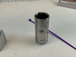 Husky 22618, 18mm 3/8 Drive 6pt Deep Metric Socket, Usa Made -- Purple. Fixed Price $3.00.