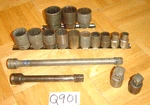 Cornwell Tools Vintage 17 Piece 1/2 Drive Sae. Short Socket Set + Extensions. Fixed Price $135.00.