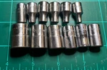 Snap-on Tmd18-tmd4 9/16"-1/8" Usa 12 Piece 1/4" Drive 12/6 Point Socket Set. Fixed Price $124.99.