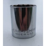 Craftsman Tools 47515 G 1-1/16in. 12 Pt 1/2" Drive Chrome Socket No Marks Usa. Fixed Price $14.00.